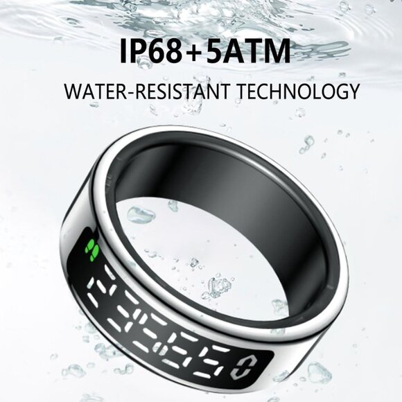 Smart Health Monitoring Ring, IP68 Smart Ring for Women, Men, a Variety of Sport - Picture 2 of 10
